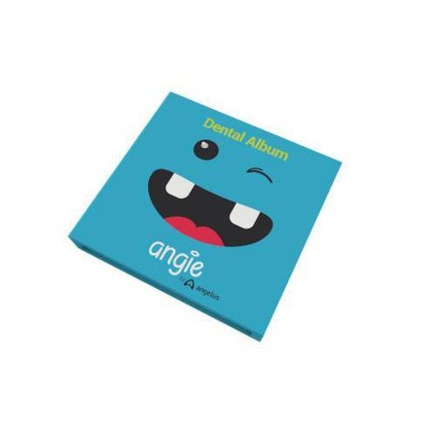 Album infantil para dentes azul premium angie