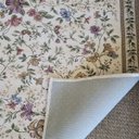 Ver imagem 3 de Tapete Sala Antiderrapante Floral Jasmin 03 Bege 1,00x1,50m