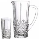 Ver imagem 1 de Conjunto 6 Copos e 1 Jarra de Vidro Translúcido Stella - 219ml e 900ml
