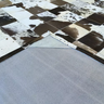 Tapete de Couro Quadriculado 10x10 Malhado Preto e Branco a o Couros 150x200 - 3