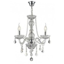 Lustre Candelabro Mini France 3 3xE27 Transparente - 1