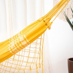 Rede de Dormir Casal Pernambucana Amarela - 2 Rede de Dormir Casal Pernambucana Amarela - 2