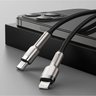 Cabo USB C para iPhone lightning Baseus PD 20W 1 m cafule metal - 4