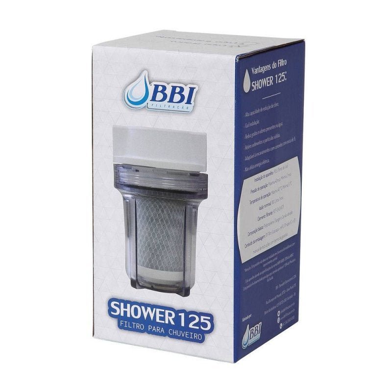 Filtro de Água Transparente para Chuveiro e Ducha Shower 125 - 6
