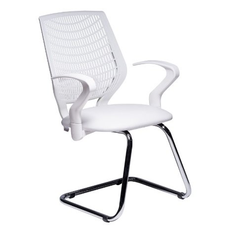 Cadeiras Fixa Delli com Braco - Branco