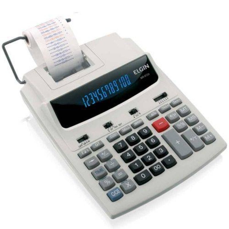 Calculadora de mesa com 12 dígitos calendário e impressão de data MR-6124 - Elgin - 1