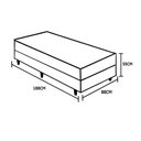 Ver imagem 2 de Cama Box Conjugada Solteiro Espuma Semi-ortopédica Acolchões 55x88x188