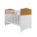 Ver imagem 1 de Berço Mini Cama Conforto 100% Mdf Nature/branco - Permóbili