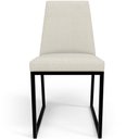 Ver mais imagens de Kit 06 Cadeiras Decorativas Estofada Para Sala de Jantar Dafne L02 Linho Champagne - Lyam Decor