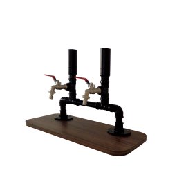 Dispenser Dosador Serve Bebidas Drinks Whisky Bar Adega Estilo Industrial Preto Laca - 5