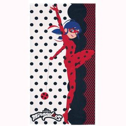 Toalha de Banho Aveludada Estampada Ladybug 1 peça Branco/Vermelho - Lepper - 2 Toalha de Banho Aveludada Estampada Ladybug 1 peça Branco/Vermelho - Lepper - 2