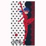 Toalha de Banho Aveludada Estampada Ladybug 1 peça Branco/Vermelho - Lepper - 1