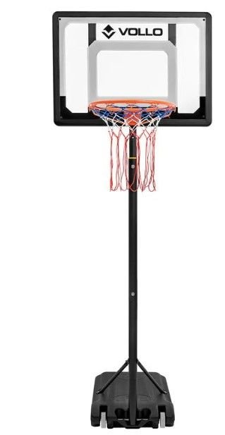 Tabela de Basquete Portátil Altura Ajustável até 2,10m Aro 38cm Vollo - 1