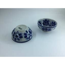Conjunto de 2 bowls (pequenos) feito e pintado a mão - 2