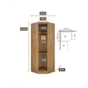 Ver imagem 3 de Modulado Closet Completo 9 Portas 6 Gavetas - Linea-cumaru - Móveis Novo Horizonte