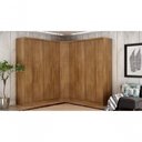 Ver imagem 1 de Modulado Closet Completo 9 Portas 6 Gavetas - Linea-cumaru - Móveis Novo Horizonte