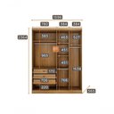 Ver imagem 5 de Modulado Closet Completo 9 Portas 6 Gavetas - Linea-cumaru - Móveis Novo Horizonte