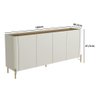 Balcão Buffet 180cm Porta Lisa 100% Mdf com Pés em Metal - 3