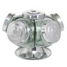 Baleiro giratório de vidro 22cm 5 gomos 250ml bomboniere - 1