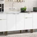 Ver imagem 1 de Balcão de Cozinha 3 Portas 1 Gaveta 120cm Magnolia