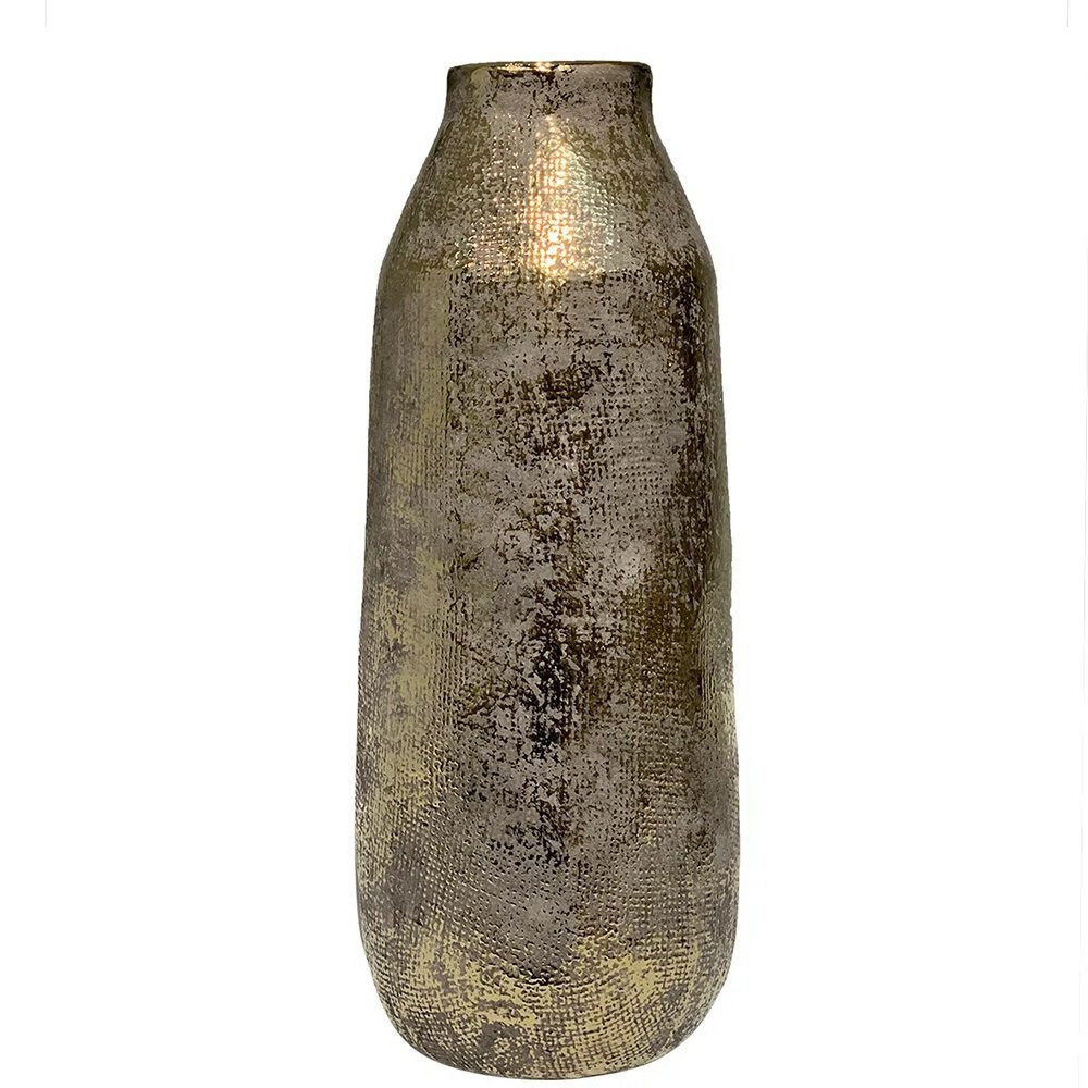 Vaso Decorativo Cerâmica Ouro velho - G