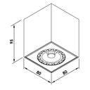 Ver imagem 4 de Spot de Sobrepor Newline Cube AR70 GU10 Bivolt Preto
