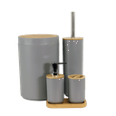 Ver imagem 2 de Conj. Banheiro 5 Peças Cinza Life - Goedert