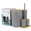 Ver imagem 3 de Conj. Banheiro 5 Peças Cinza Life - Goedert