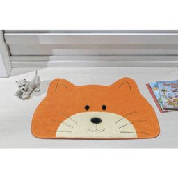 Tapete Formato Gato Carinho Laranja - 1