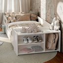 Ver imagem 6 de Cama Infantil Montessoriana com Colchão e Nicho Sapateira Branco