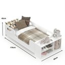 Ver imagem 4 de Cama Infantil Montessoriana com Colchão e Nicho Sapateira Branco