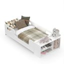 Ver imagem 7 de Cama Infantil Montessoriana com Colchão e Nicho Sapateira Branco
