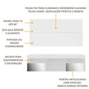 Ver imagem 4 de Rack com Espelho e Painel para TV até 65" Multimóveis Flórida FG3137 Branco