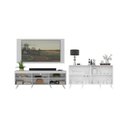 Ver imagem 5 de Rack com Painel para Tv até 65 Polegadas e Aparador 4 Portas Retrô Multimóveis Mp1095 Branco