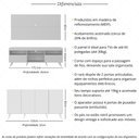 Ver imagem 3 de Rack com Painel para Tv até 65 Polegadas e Aparador 4 Portas Retrô Multimóveis Mp1095 Branco