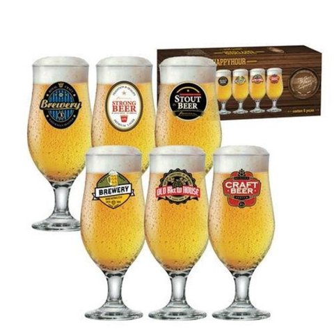 Conjunto de taças Happy Hour 330ml 6 Pçs Royal Beer Ruvolo