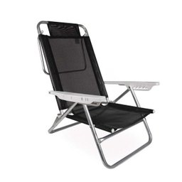 Cadeira Reclinável Sol de Verão Preta Ref 2155Mor - 1