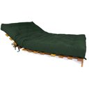 Ver imagem 3 de Sofá Cama Casal Futon Tokio Verde Militar Madeira Maciça Grapia Cor Natural