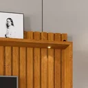 Ver imagem 6 de Estante Home Ripado para TV até 65 Polegadas -3 Gavetas e Nicho com Leds -Rodizio -Carmolar:Naturale