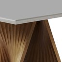 Ver imagem 4 de Mesa de Jantar Quadrada Venus 8 Lugares 150x150cm Laqueada com Vidro Madeira Maciça