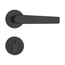 Ver imagem 1 de Fechadura Porta Pado Concept Preta 40mm Roseta Redonda Externa