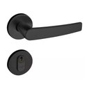 Ver imagem 4 de Fechadura Porta Pado Concept Preta 40mm Roseta Redonda Externa