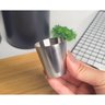 Copo Mini Aço Inox 30ml Cafe Molho Sobremesa Aperitivo 6un - 2