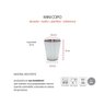 Copo Mini Aço Inox 30ml Cafe Molho Sobremesa Aperitivo 6un - 3