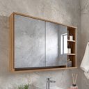 Ver imagem 1 de Armário Espelheira de Banheiro 90cm com 2 Portas Solaris EP400 Yescasa