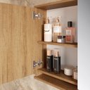Ver imagem 7 de Armário Espelheira de Banheiro 90cm com 2 Portas Solaris EP400 Yescasa