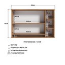 Ver imagem 5 de Armário Espelheira de Banheiro 90cm com 2 Portas Solaris EP400 Yescasa