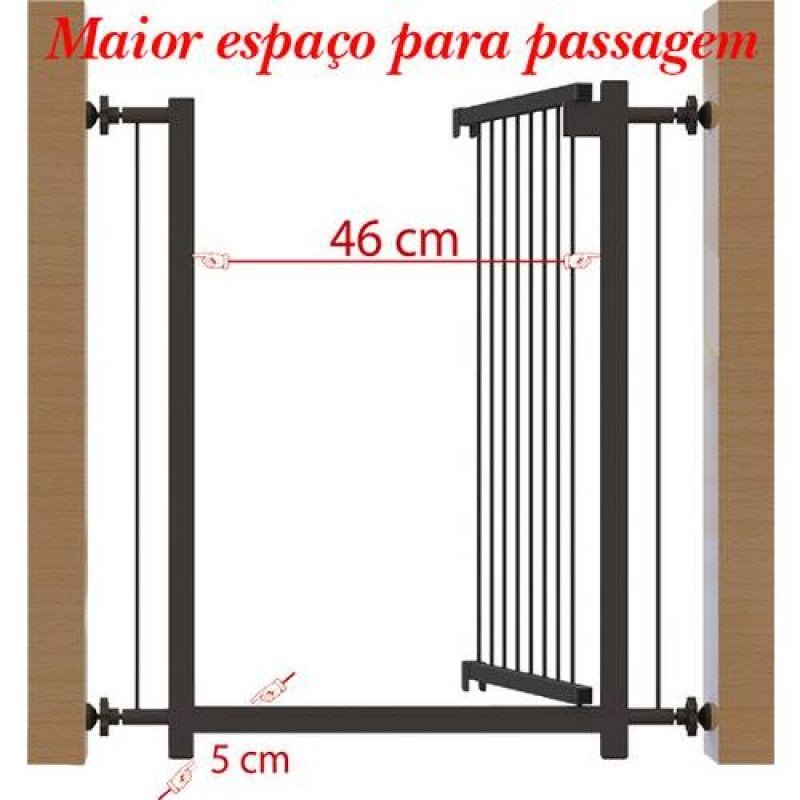 Grade e Portão Preto Separador de Ambientes Multigrade 71 - 1