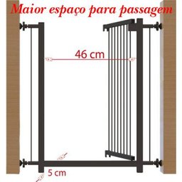 Grade e Portão Preto Separador de Ambientes Multigrade 71 - 2