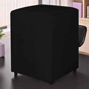Puff Quadrado Decorativo Corino Preto - Fri Varejo